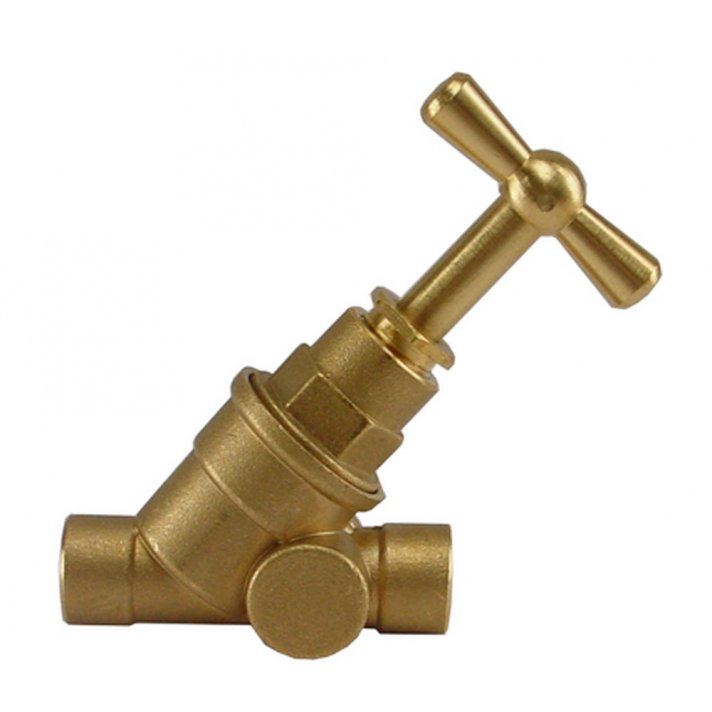 Riko Gastec stopkraan 15 mm capillair x capillair zonder aftapgelegenheid
