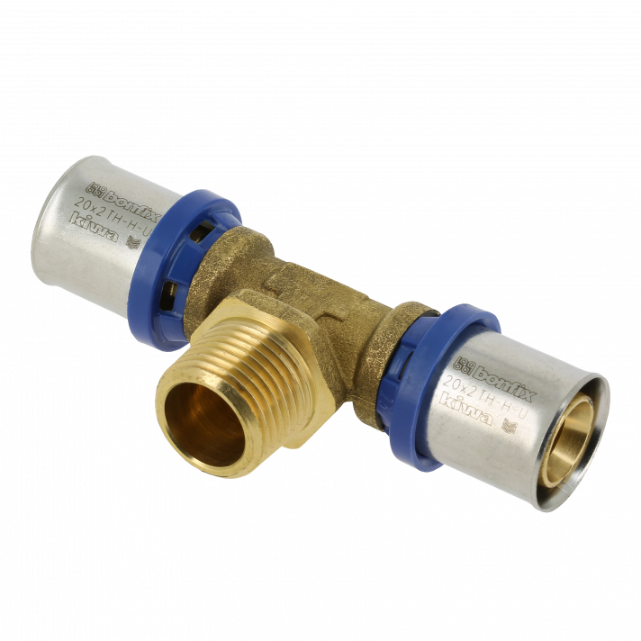 Bonfix Alu-pers x Buitendraad x Alu-pers T-koppeling | 20 x 1/2 x 20