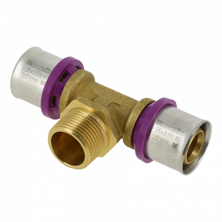 Bonfix Alu-pers x Buitendraad x Alu-pers T-koppeling | 26 x 3/4 x 26