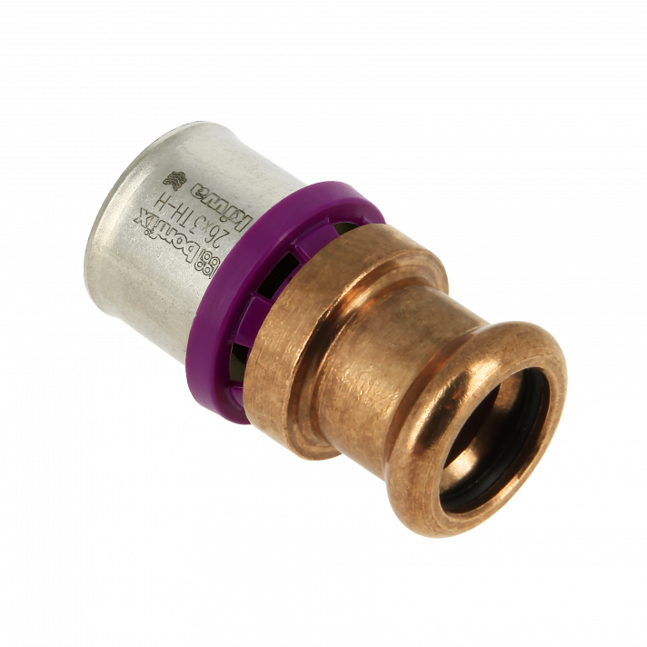 Bonfix Alu-pers x M-press rechte verloopkoppeling | 26 x 22
