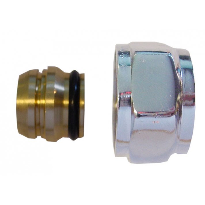 Adaptor Eurokonus naar 15 mm knel, chroom