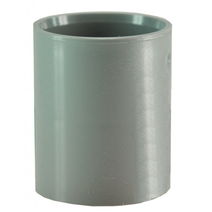 Dubbele mof 40 mm PVC
