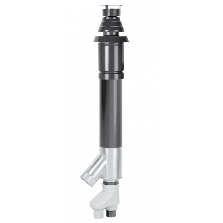 Aluminium Skyline Combi Dakdoorvoer HR Ø80/80 - Ø125 mm