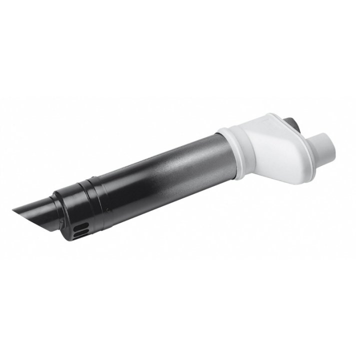 Aluminium Concentrische Geveldoorvoer Lengte 600 mm / Ø80/80 mm