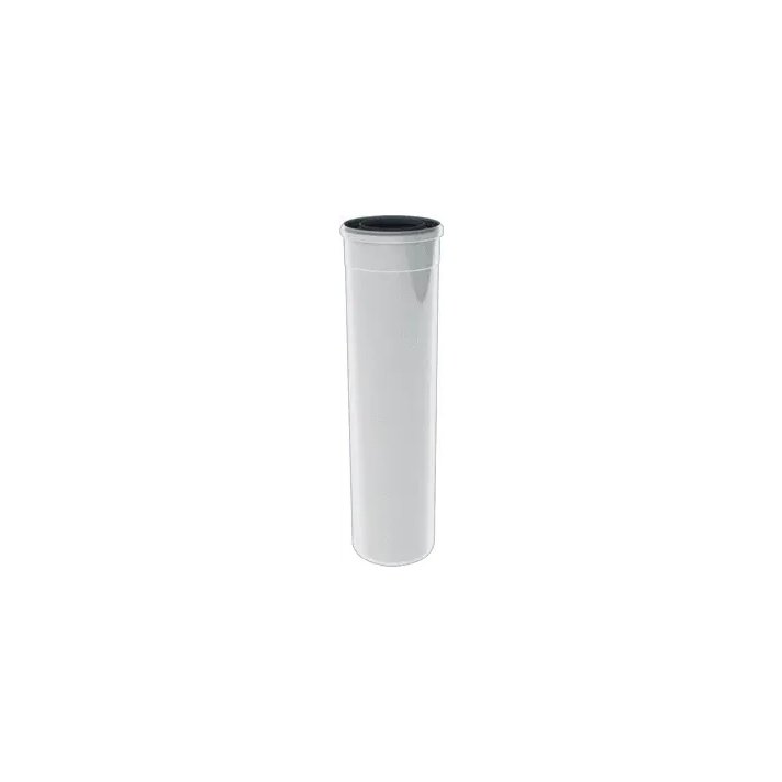 TwinSafe Concentrische Pijp Lengte 2000 mm x Ø60/100 mm Wit PP