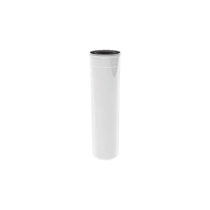TwinSafe Concentrische Pijp Lengte 1000 mm x Ø80/125 mm Wit PP