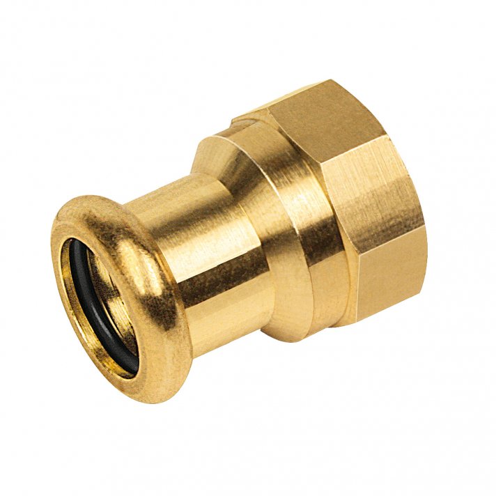 Bonfix Roodkoper Binnendraad x Press schroefbus (water) | 1/2 x 12