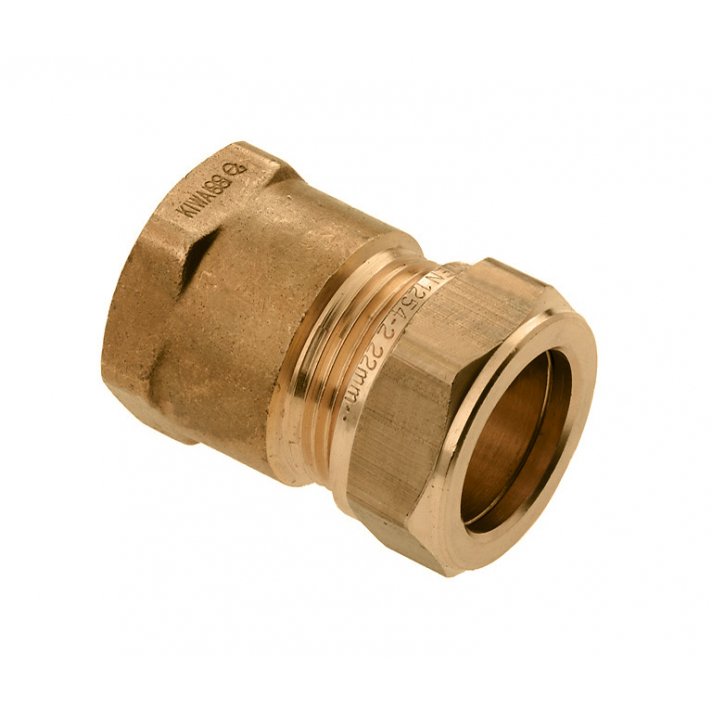 Bonfix Messing Binnendraad x Knel schroefbus | 3/4 x 22