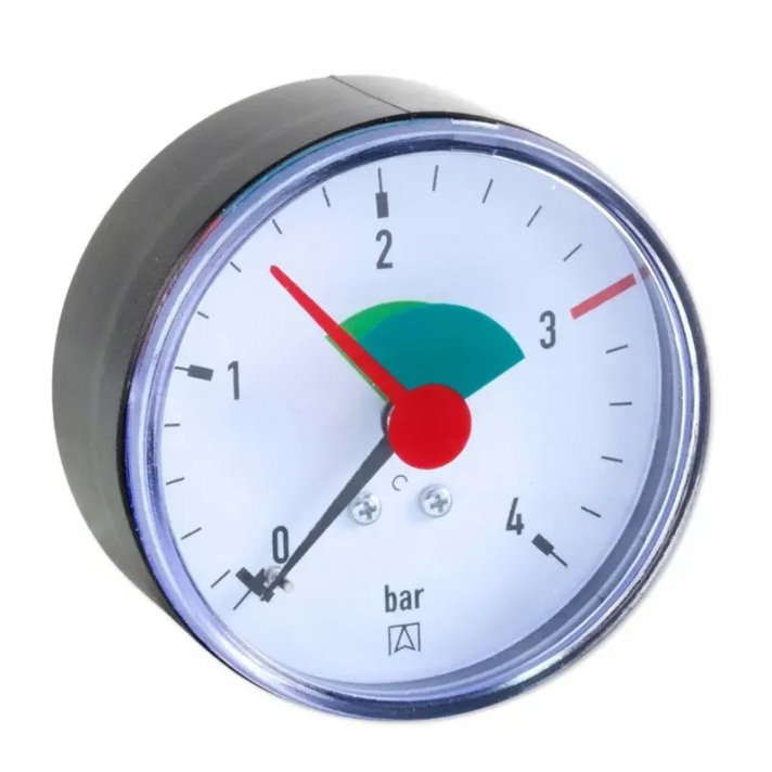Afriso Manometer 0-4 bar onderaansluiting 1/4" Ø63 mm