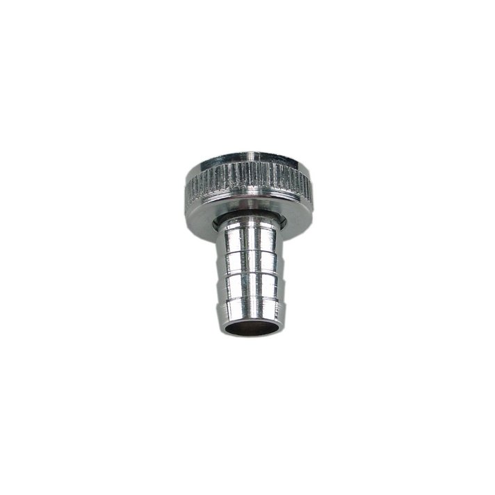 Riko chroom slangwartelset 1/2 x 1/2 met borgring