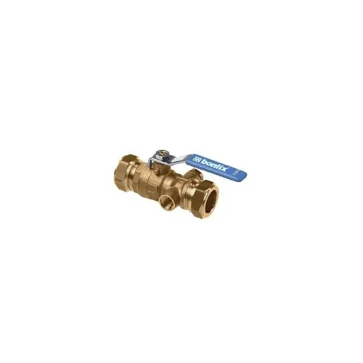 Bonfix Kogelstopkraan met aftap 12x12 mm