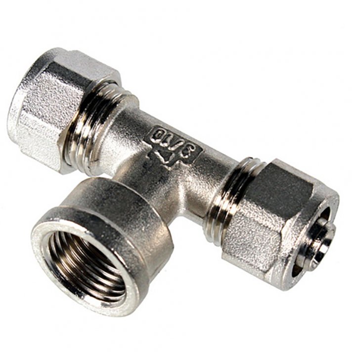BSXL Unik knel x Binnendraad x Unik knel T-koppeling | 16 x 1/2 x 16