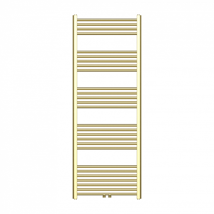 1600x600 557 watt | handdoekradiator geborsteld goud midden aansluiting