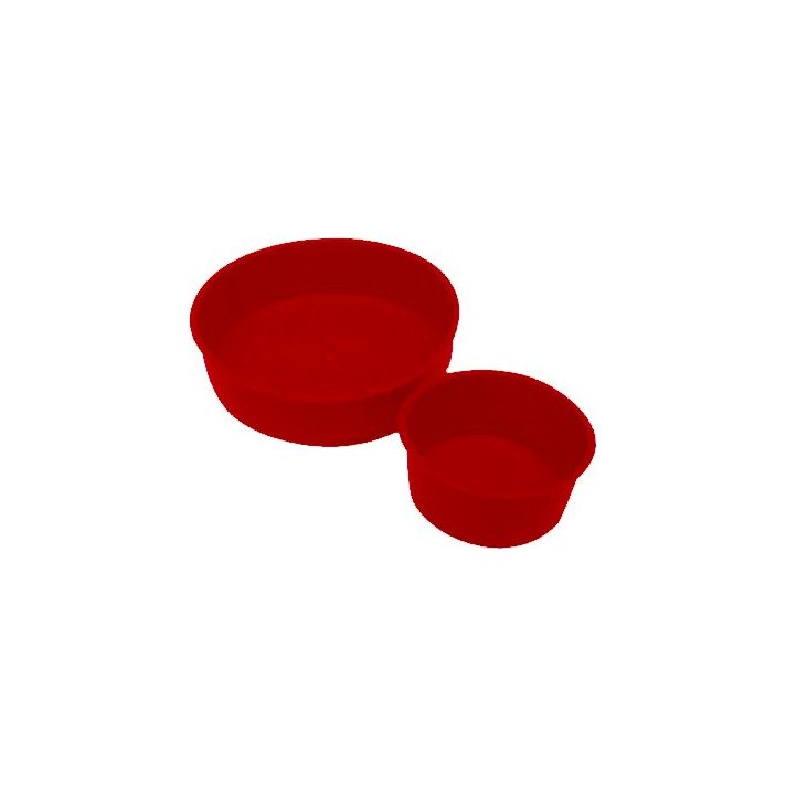 Speciedeksels kunststof 40 mm rood
