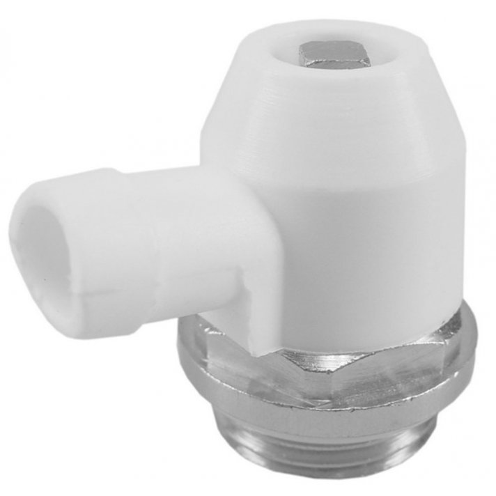 Riko radiator-aftapper met O-ring grote doorlaat 1/2