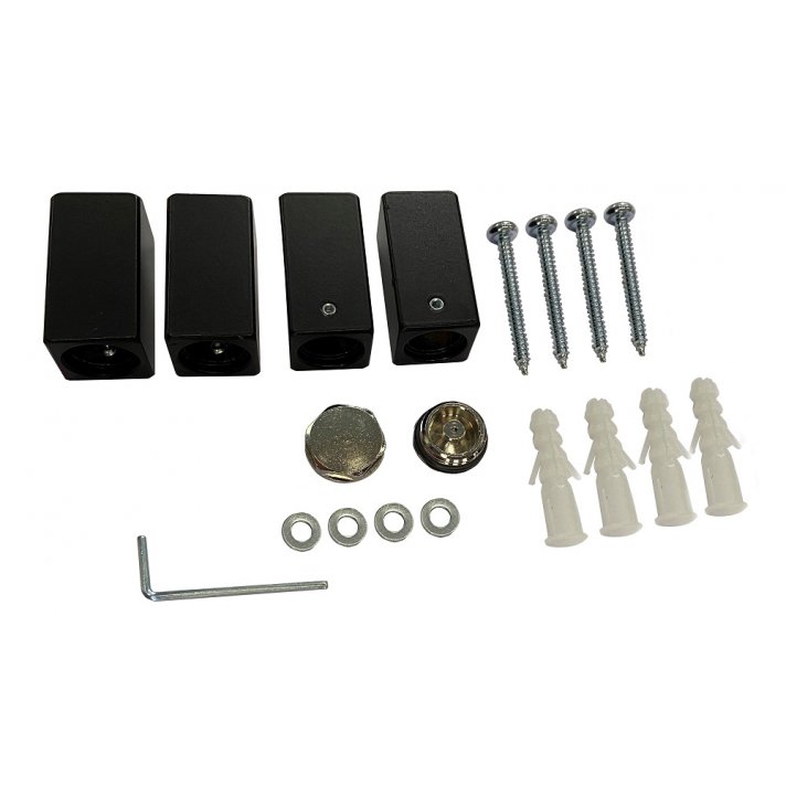 Tower bevestigingset mat-zwart tbv sierradiator Tower
