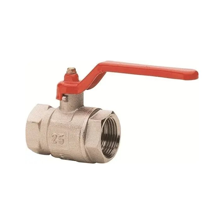 Kogelkraan met rode hendel 3/4"