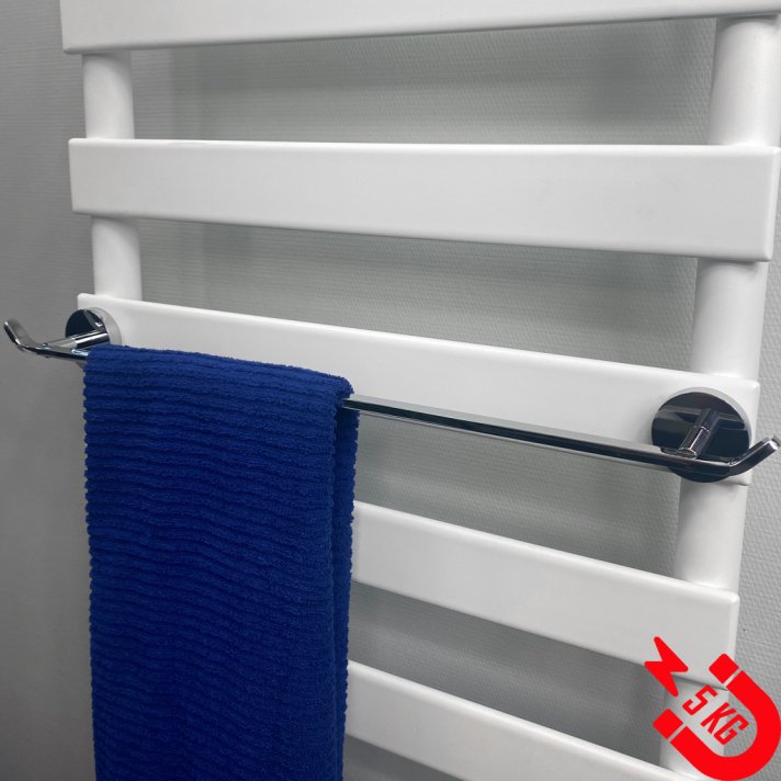 Magneet-line Chroom – Magnetische 485 mm handdoekhouder
