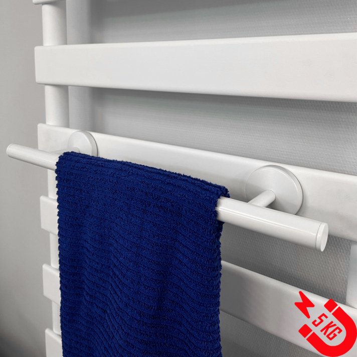 BSXL magnetisch 400 mm handdoekenrek voor radiatoren - Wit