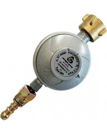 Flesontspanner 37 mbar, debiet 1,5 kg/u, POL-slangaansluiting