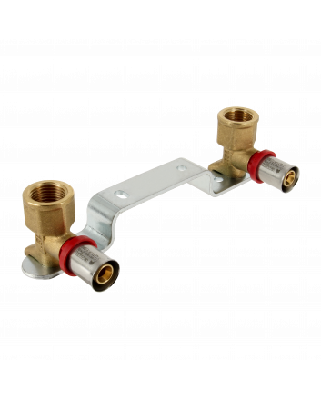 Bonfix Binnendraad x Alu-pers Muurplaatbeugel (dubbele muurplaat) | 1/2 x 16 | Hoogte 47 mm