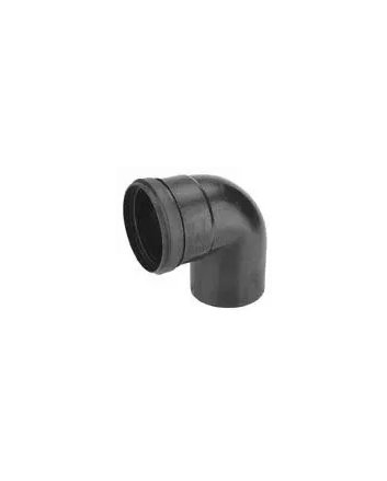 BM-Air Luchtbocht 90° x Ø80 mm M/S Zwart PP
