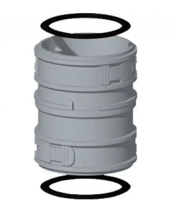 MiniFlex Koppelstuk M/M Ø60 mm Flexibel