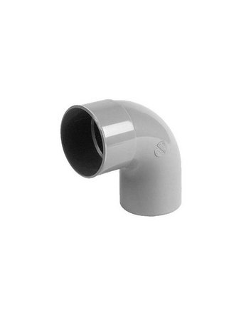 HWA bocht mof 80 mm x spie 80 mm 90 graden PVC