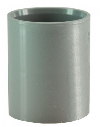 Dubbele mof 125 mm PVC