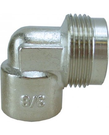 Riko komfooraansluitstuk Gastec 3/8" haaks