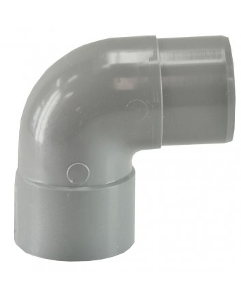 PVC Afvoerbocht 90gr. mof/spie grijs 125mm