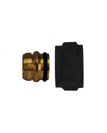 Adaptor Eurokonus naar 15 mm knel, mat zwart