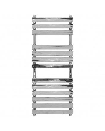 Bella platina chroom handdoekradiator 1300x500 - 430 watt zij-aansluitingen