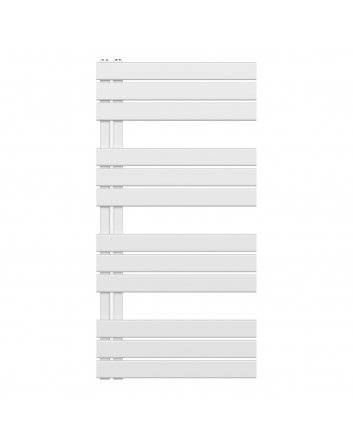 1200x500 – 593 Watt | handdoekradiator wit | links aansluiting/comb