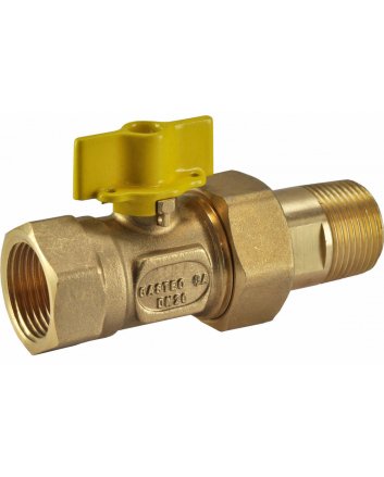 Riko gaskogelkraan 3/4" binnendraad x 3/4" buitendraad