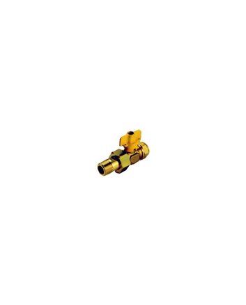 Riko gaskogelkraan 15 mm knel x 1/2" buitendraad