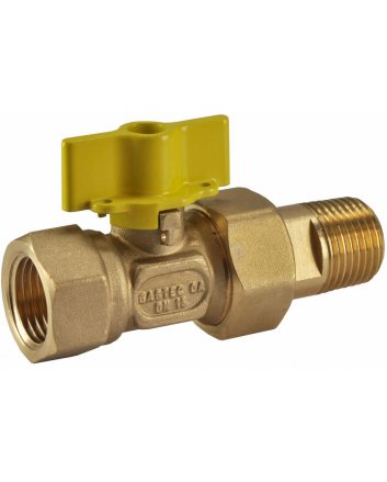 Riko gaskogelkraan 1/2" binnendraad x 1/2" buitendraad