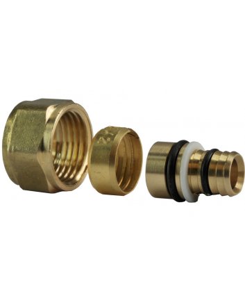 Adaptor 16 x 2,0 mm voor knel 15 mm