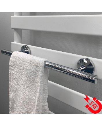 BSXL magnetisch 400 mm handdoekenrek voor radiatoren – Chroom