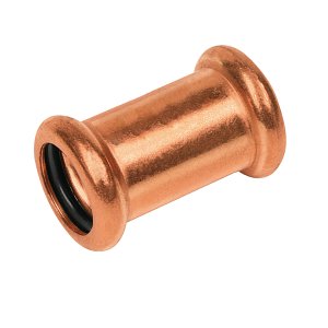 Bonfix Roodkoper Press rechte koppeling (water) | 28 x 28