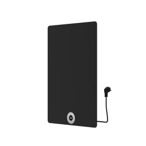 70x50 cm - Elektrische Panel Verticaal Vlak - Mat Zwart - 300 Watt