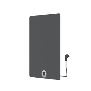 70x50 cm - Elektrische Panel Verticaal Vlak - Mat Antraciet / Beton-Grijs - 300 Watt