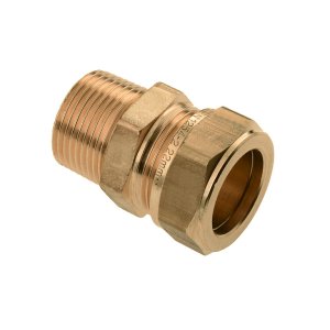 Bonfix Messing Buitendraad x Knel puntstuk | 3/4 x 22