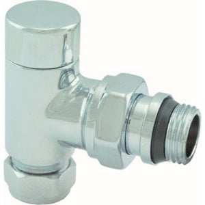 Luxe regeltee 1/2" x 15 mm (M22) knel, haaks, chroom