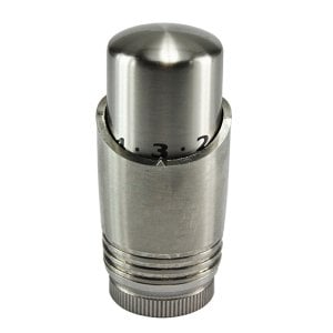 Luxe thermostaatknop M30, geborsteld staal