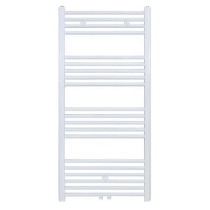 120x40 cm - 550 Watt - Ecorad Handdoekradiator - Wit (RAL9016) - Universal-6 aansluitpunten