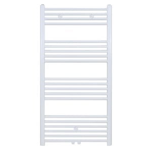 120x50 cm - 675 Watt - Ecorad Handdoekradiator - Wit (RAL9016) - Universal-6 aansluitpunten
