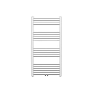 120x60 cm - 775 Watt - Ecorad Handdoekradiator - Geborsteld RVS - Universal-6 aansluitpunten