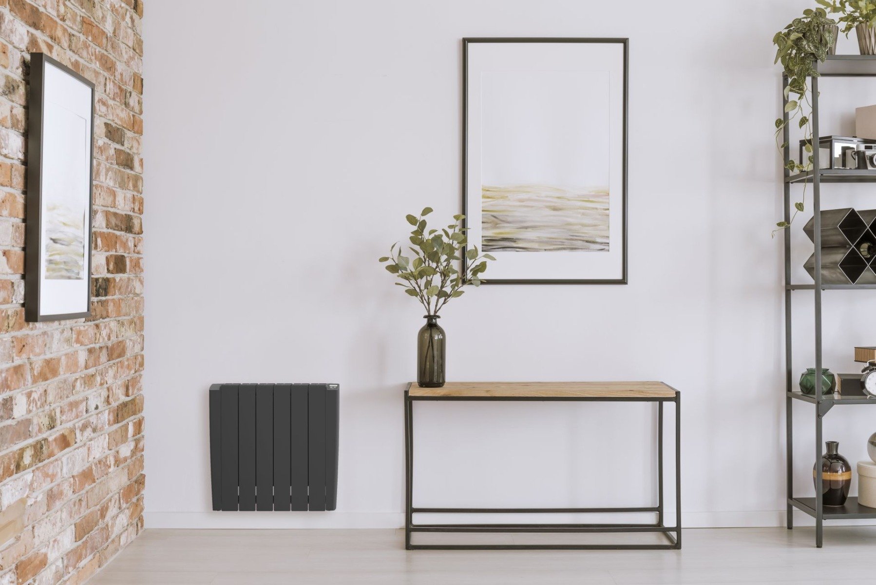 Muur Radiator Aluminium Muur Radiator 2000W 580x1080 Antraciet | RadiatorKopen
